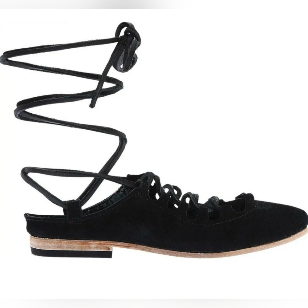 COPY - RARE NEW Freebird Enya Ghille Lace Black Suede Shoes Sz9 but fits 8-8.5